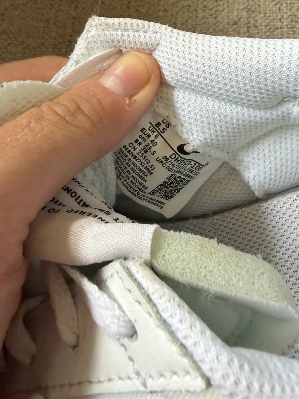 Nike Women's White and Beige Platform Sneakers